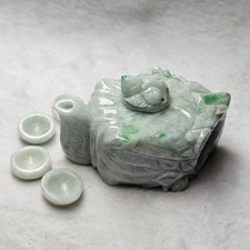 Vintage Mengtyen Style Carved Jade Teapot  picture