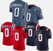 Men's Patriots Christian Gonzalez #0 Rivalries Limited Stitched Player Jersey picture