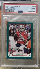 2013 Topps Magic - Tom Brady #250 Mini Green PSA 9  picture