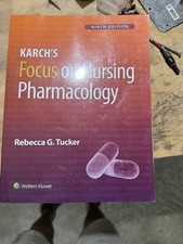 Karch's Focus On Nursing Pharmacology by Rebecca Tucker (2023, Trade Paperback) picture