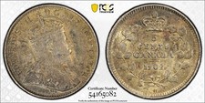 1902-H Canada 5 Cents PCGS AU58 Lot#G1987 Silver Small 'H' picture