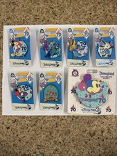 Disney Disneyland 70th Anniversary 7 Pin Set -  picture