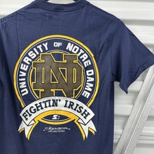 Vintage Notre Dame Fighting Irish Starter T Shirt 1990 Nos 80s 90s USA Made S/M picture