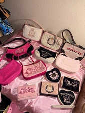 Juicy Couture Baby Girl Mixed Accessory Lot Velour Bags Purses Pink Black picture