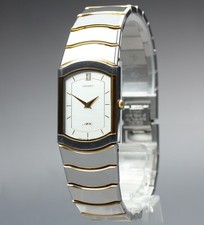 Vintage 1985 N MINT Seiko ARC 1220-529A 21mm Silver Two Tone Quartz Men's Watch picture