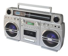 TechPlay Monster Pro 1980S-Style Boom Box CD Player, Double the power and Mic. picture