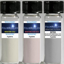 Monatomic Gold 5g + Monatomic Rose Gold 5g +Monatomic Platinum Gold 5g - 3 pack picture