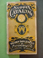 Vtg. 1922 Weber Auto Supply Catalog/Booklet  picture