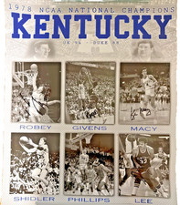 1978 Kentucky Wildcats NCAA Champions Signed picture