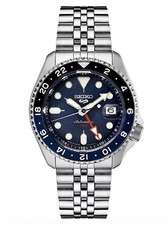 Seiko 5 Sports GMT SSK003 Automatic Men’s Blue on Bracelet 42.5mm picture