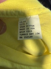 OFFICIAL Yeezy Ye Star Mask Yellow Long Sleeve Alamodome 7/4/26 Size 2 M/L picture