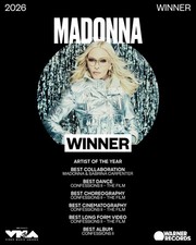 Madonna 2026 Winner MTV Video Music Awards Poster picture