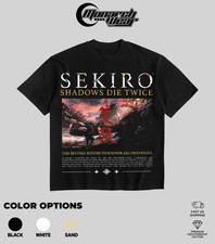 Monarch Wear Sekiro Shadows Die Twice T-Shirt Take Revenge FromSoftware Black picture