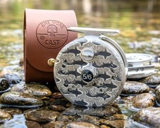 TROUT FACE - Die Cast Aluminum Fly Reel 5/6 WT • Lightweight • With Reel Case picture