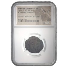 Rare Roman Ae of Galerius (AD 293-311) NGC - Certified Coin (CH-VF) picture