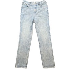 Express Light Wash 90s Slim High Rise Flexx Hyper Stretch Jeans Womens M 6/8/10 picture