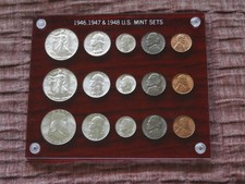 1946 47 & 48 P UNCIRCULATED MINT SETS -HIGH GRADE SILVER SETS picture