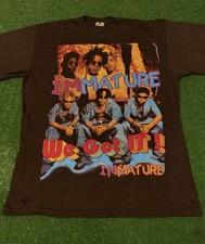 Vintage 90s Rap Tee Immature Double Sided DRY ROT VTG Rap Tee Shirt XL DRY ROT picture