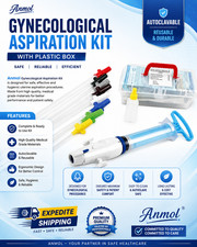 Gynecological Aspiration Kit With Plastic Box Autoclavable Expedite Shipping picture