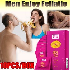 10~50PCS Oral Sex Condoms Cherry Flavor Latex Condones Sleeve Blowjob Sleeve picture