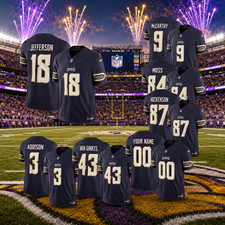 MEN'S Vikings 2026 “Rivalries” Vapor Limited Stitched Jersey Purple picture