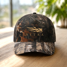 SITKA Camo Trucker Mesh Snapback Adjustable Embroidered Logo Hat picture