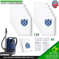 16X Vacuum Dust Bags Set for Miele Filter Replacement FJM GN S2 S5 S8 C1 C2 C3 picture