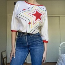 Vintage Star 70s 80s Retro Uni Jersey Shirt  picture