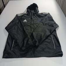 Adidas Pinecrest Premier SC Men's Black Full Zip Hoodie Rain Jacket Size Large picture