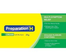 4 X 25g=100g Canadian Preparation H Cream With Bio-Dyne Multi Symptom 