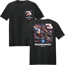 Dale Earnhardt 2026 GM Goodwrench #3 Stars & Stripes Classic Ink T-Shirt Black picture