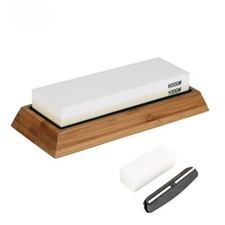 Knife Sharpening Stone Set Professional Whetstone 4 Side Grit 400/1000 3000/8000 picture