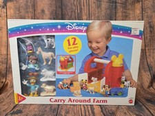 New Vintage Disney Mickey & Friends Mattel 8965-94 Carry Around School Play Set picture