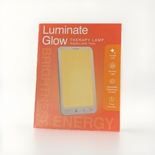Luminate Glow LED Therapy Lamp 10,000 Lux UV-Free Happy Mood Light Timer SAD  picture