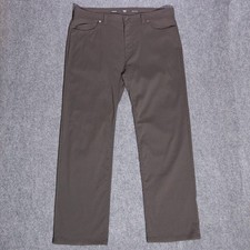 prAna Brion Standard Fit Pants Men's 40x34 Dark Gray Nylon Hiking Gorpcore Climb picture
