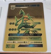2017 Pokémon Sceptile GX Gold Foil Fun Art HP 10000.   IN THE USA picture