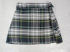 Girls A+ Multi-Color Plaid 2-Pleat Uniform Skort Sizes 4 - 10 picture