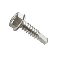 #14 Hex Washer Head Self Drilling Sheet Metal Tek Screws 410 Stainless Steel picture