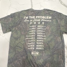 Morgan Wallen I'm The Problem Live in North America 2025 Camo T-Shirt Large NEW picture