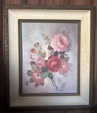 Lola Ades,Listed California Artist, Vintage Original Oil Painting On Canvas 1971 picture