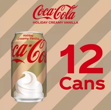 Coca-Cola Holiday Creamy Vanilla 12 Pack, 12 fl oz Limited Edition picture