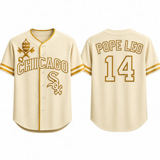 HOT ITEM Special Pope Leo x Chicago White Sox Custom Jersey, 3D Print, S-5XL picture