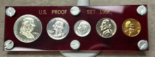 1956 US Mint Proof Set - BU - Red Acrylic Case - Quality Set picture