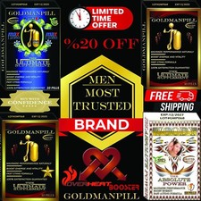 Go Goldman, Natural Male Enhancement Pill GUARANTEED POWERFUL ERECTION 10 Pills picture