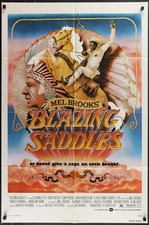 BLAZING SADDLES (1974) Original One Sheet 27x41 Movie Poster Mel Brooks picture