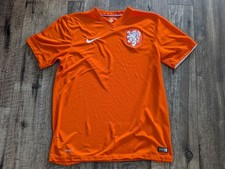 Nike Netherlands 2014–2015 Home Football Jersey Orange Dri-FIT Men’s Size L picture