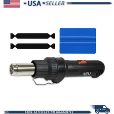 REV Professional Grade Inline Heat Gun Automotive Vinyl Wrap Blue Application picture