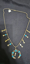 • Signed ART Arthur Pepper Southwestern Revival Squash Blossom Necklace Vintage picture