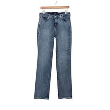 NYDJ Sheri Slim Jeans Women's Size 8 Medium Blue Lift Tuck Straight Leg Denim picture