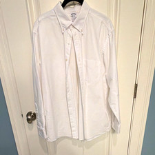 Brooks Brothers MADE IN USA Oxford Cloth Button Down White 16.5 33 Regular picture